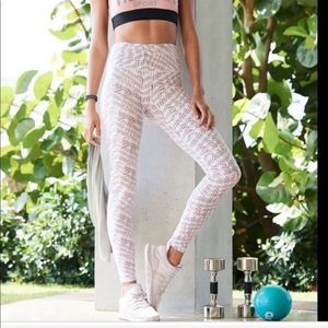 Victoria's Secret White and Pink Leggings